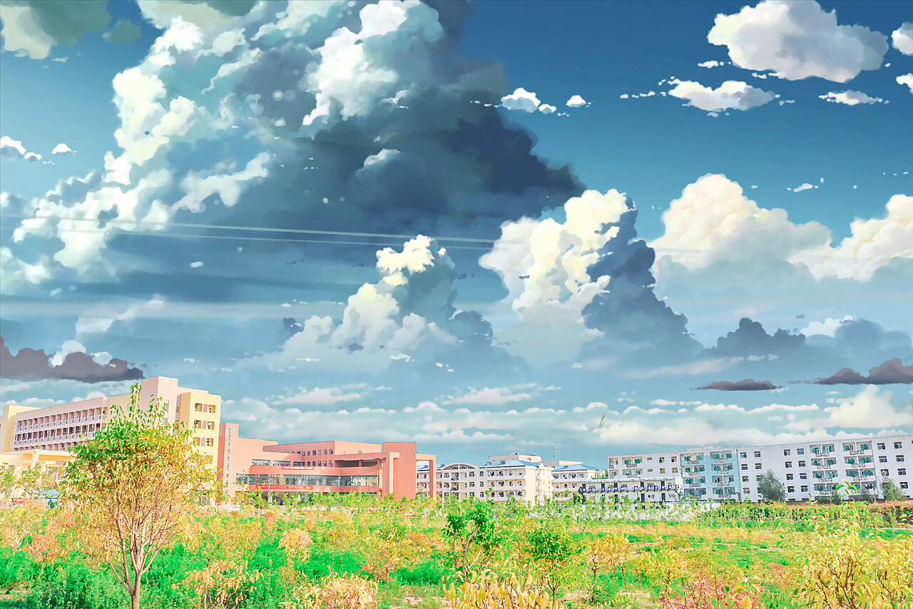 中北大學(xué)動漫設(shè)計(jì) 天空為幕，創(chuàng)意翱翔